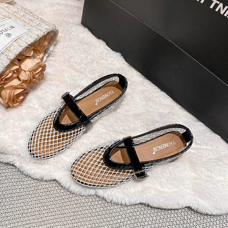 Women Mesh Ballet Flats