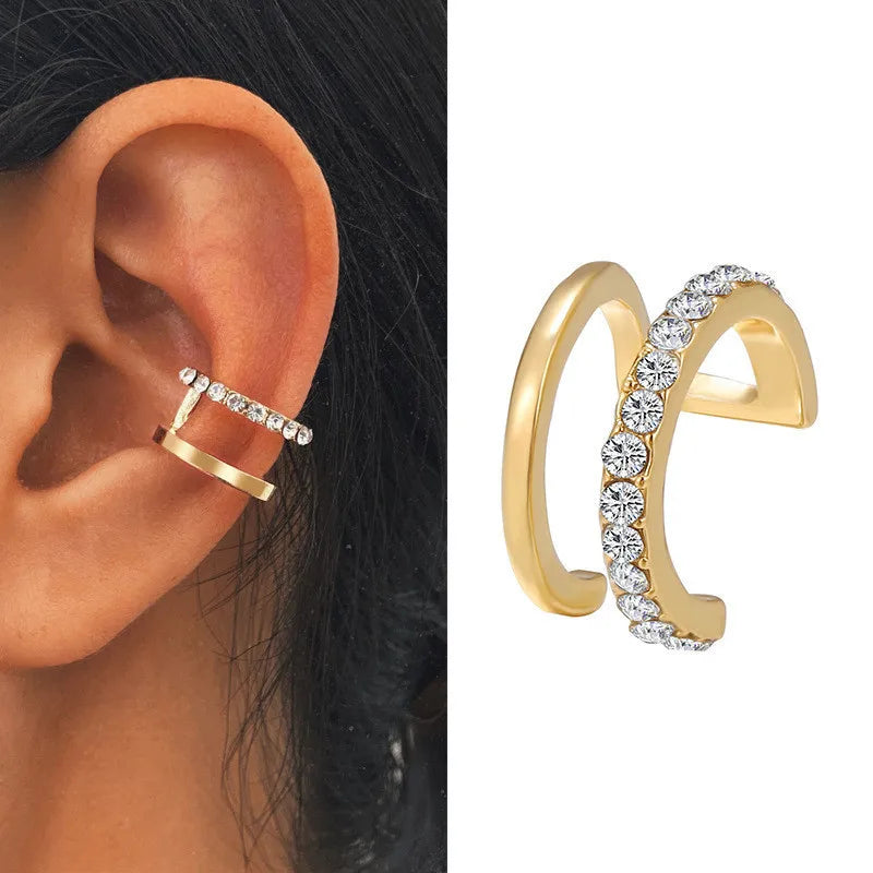 Zircon Double-layer Ear Cuff