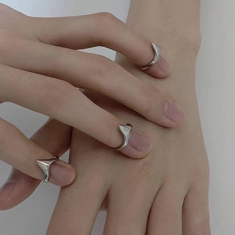 4Pcs Metal Finger Rings