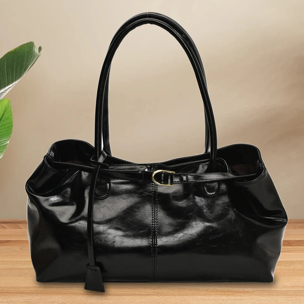 Leather Hobo Handbag