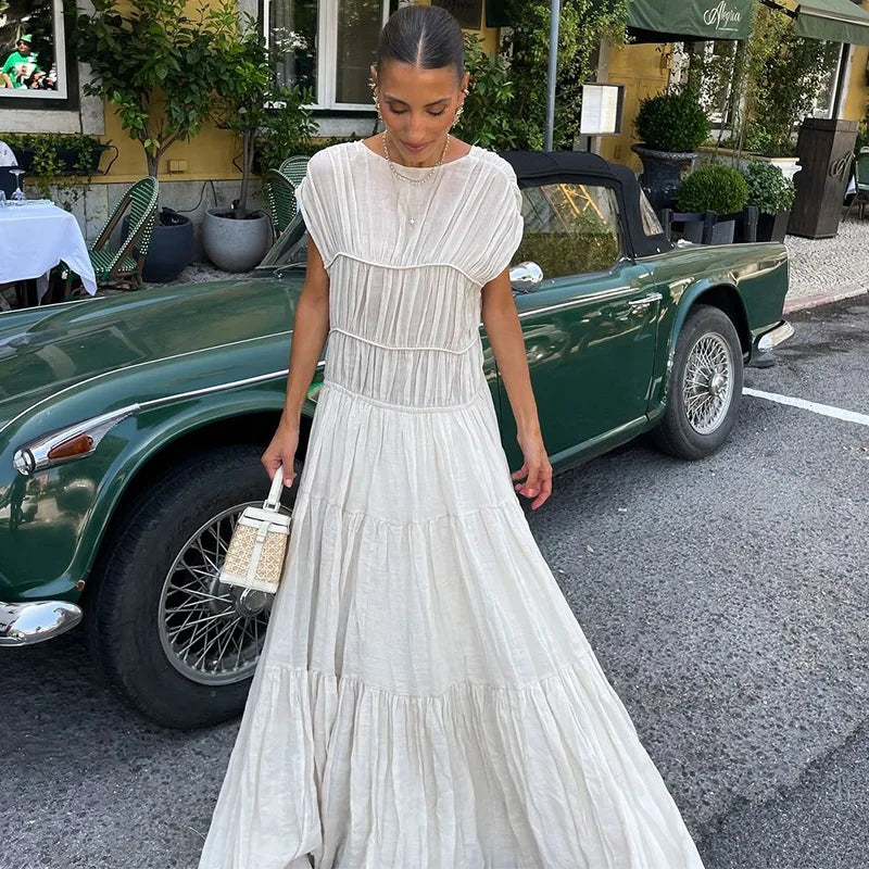Casual Loose Pleat Dress