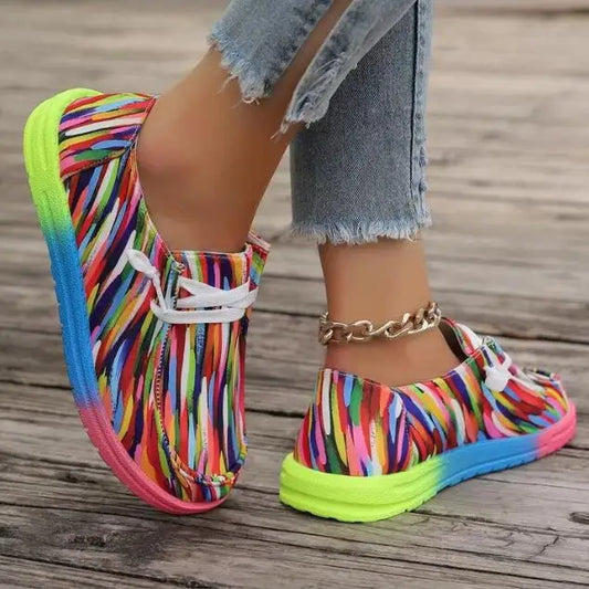 Rainbow Canvas Shoes