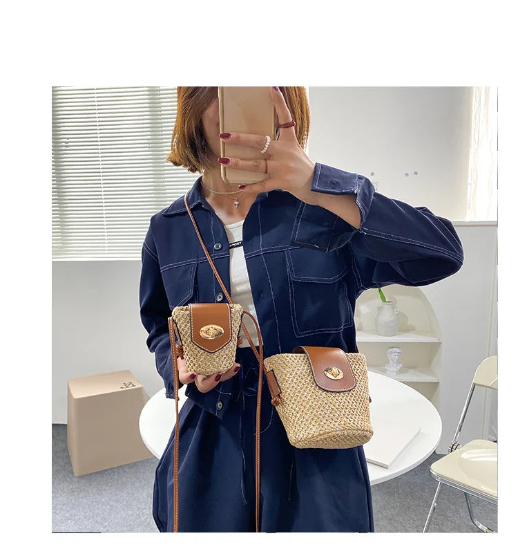 Mini Woven Straw Bag