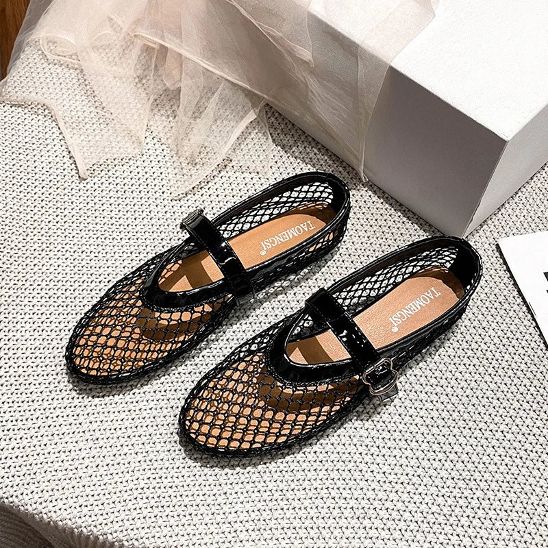 Women Mesh Ballet Flats