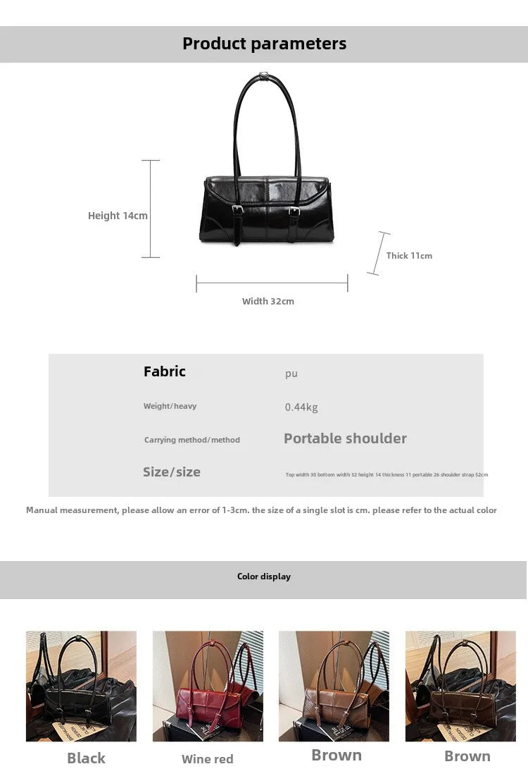 Leather Underarm Bag