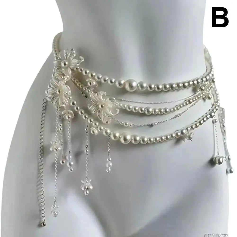Pearl Waist Chain Belt