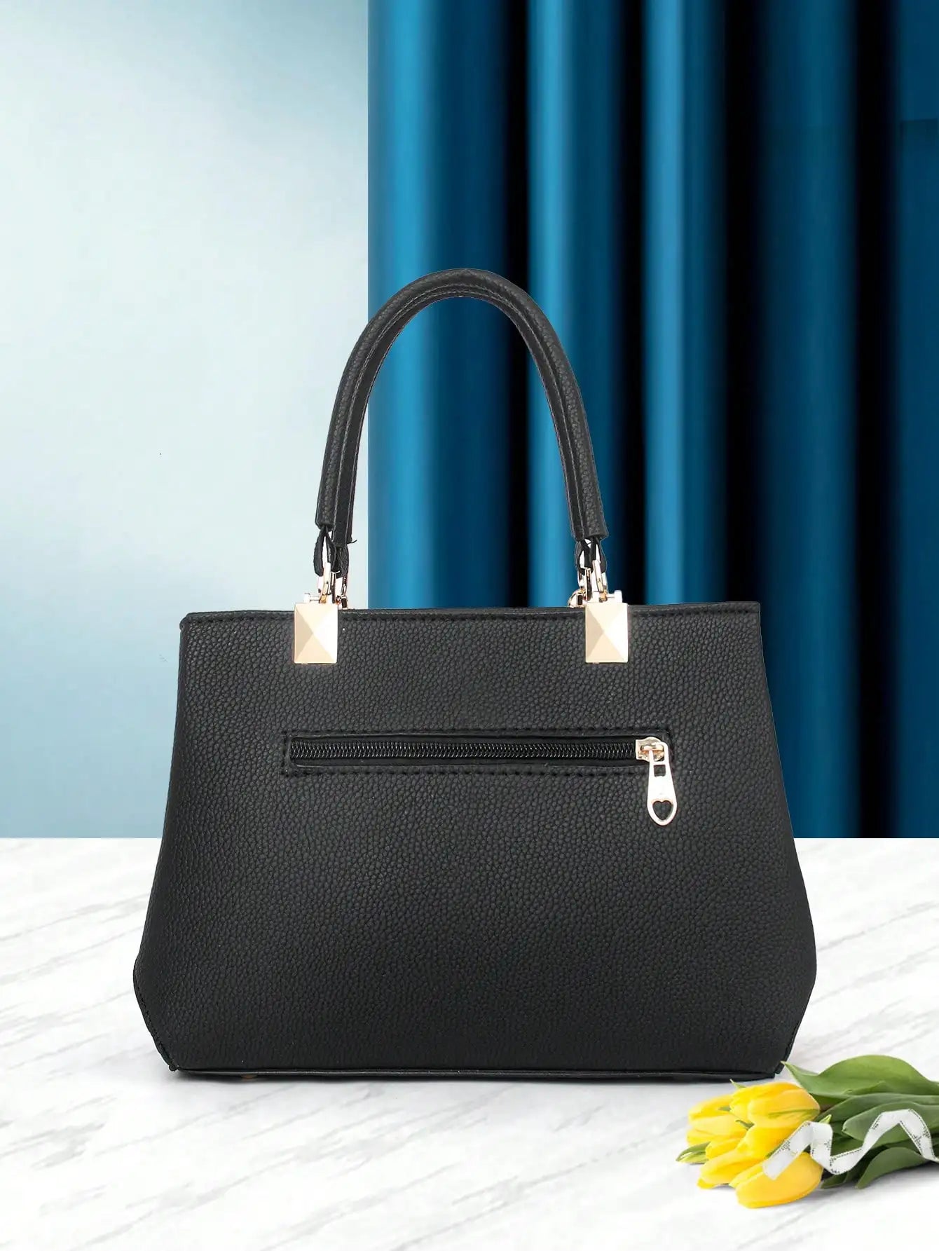 2-piece women's solid color handbag