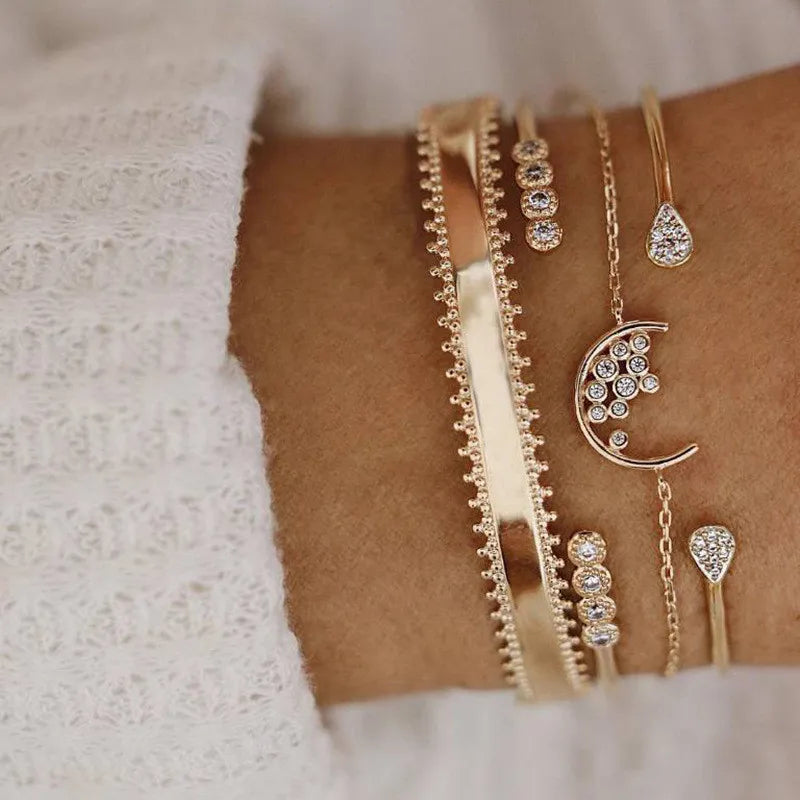 Trendy Geometric Link Chain Bracelet