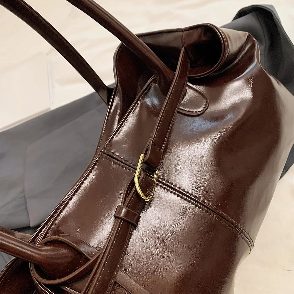 Leather Hobo Handbag