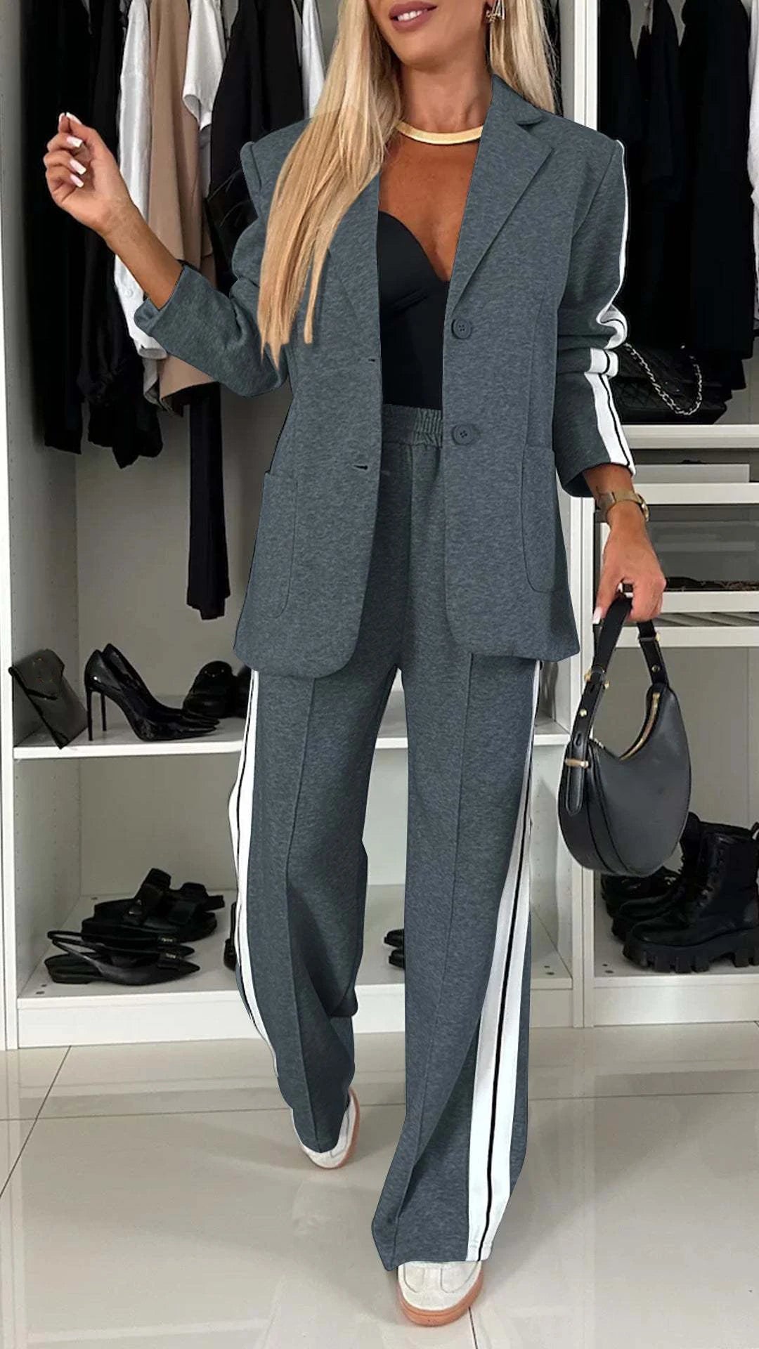 New Long Sleeves Suit