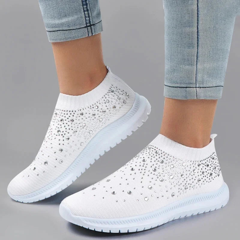 Crystal Flats Shoes