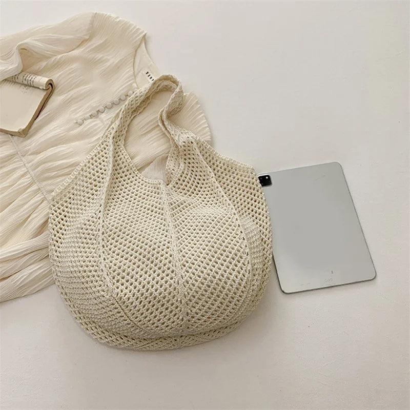 Women Crochet Tote Bag Fashion