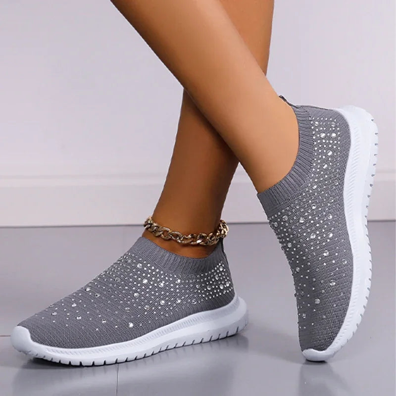 Crystal Flats Shoes