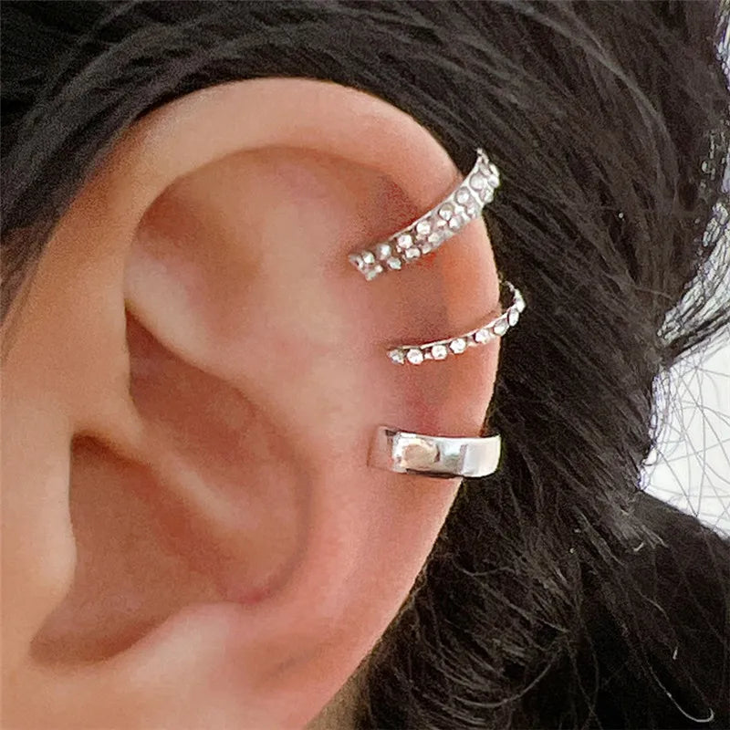 Zircon Double-layer Ear Cuff