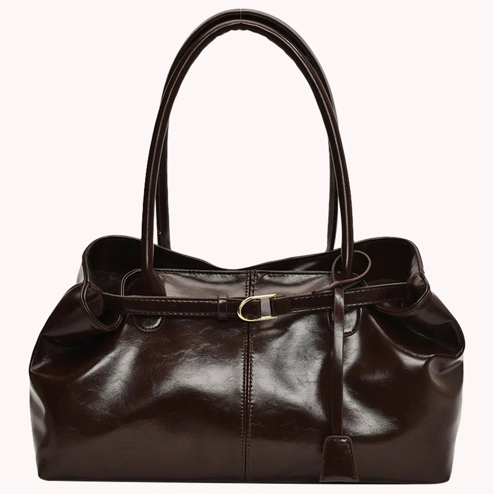 Leather Hobo Handbag