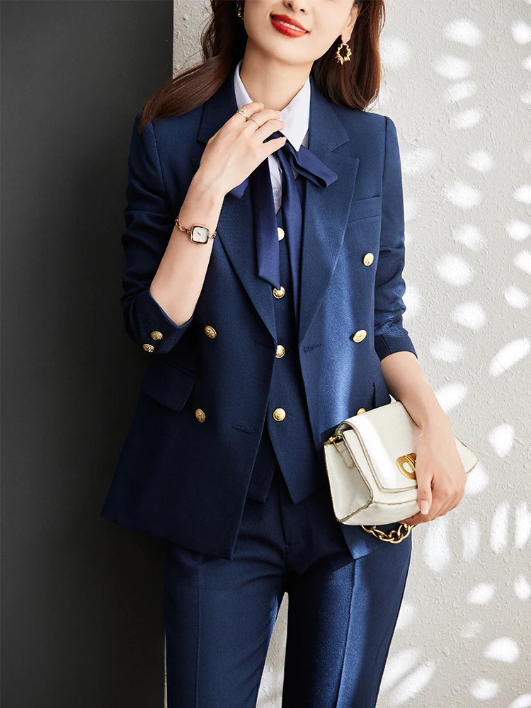 Vest Blazer and Pant Suit