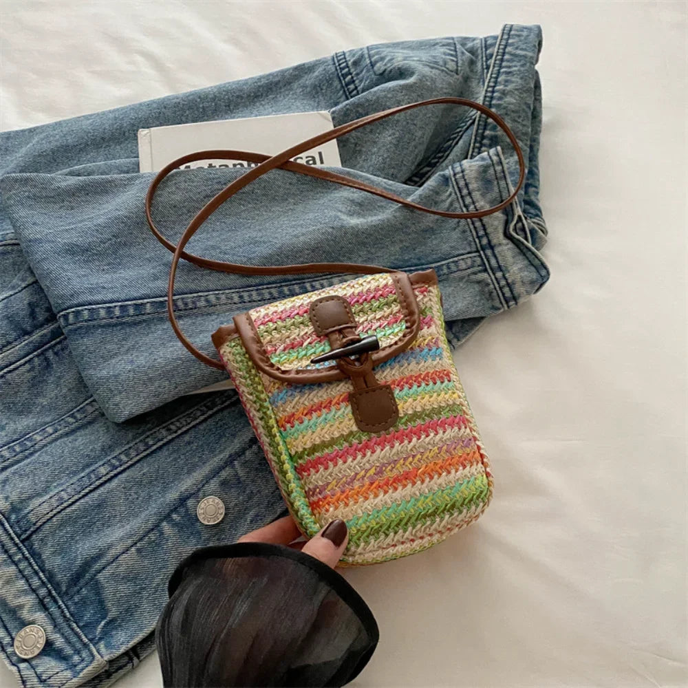 Small Straw Crossbody Bags